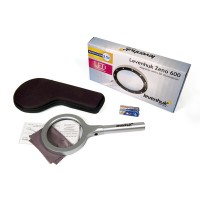Лупа Levenhuk Zeno 600, 2,5x, 90 мм, 12 LED, металл